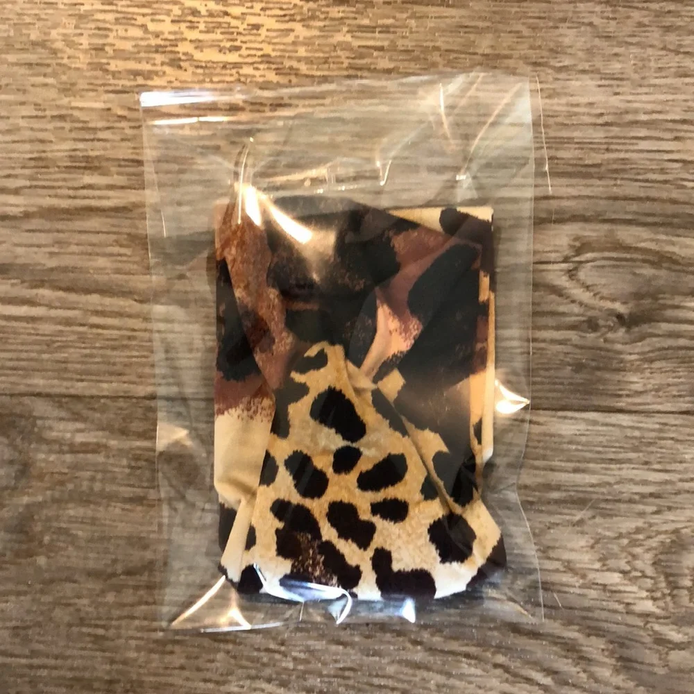 Animal Print Wide Twist Headband Handmade NEW